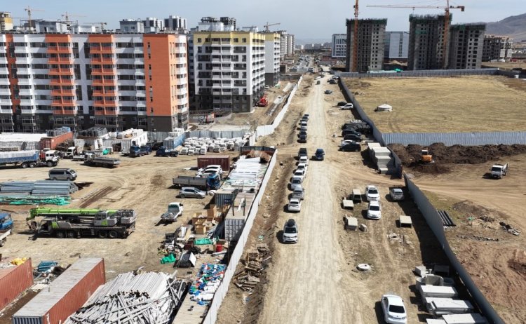 Солонго-1 орон сууцны хорооллоос Нисэхийн авто зам хүртэл 570 метр авто зам барина