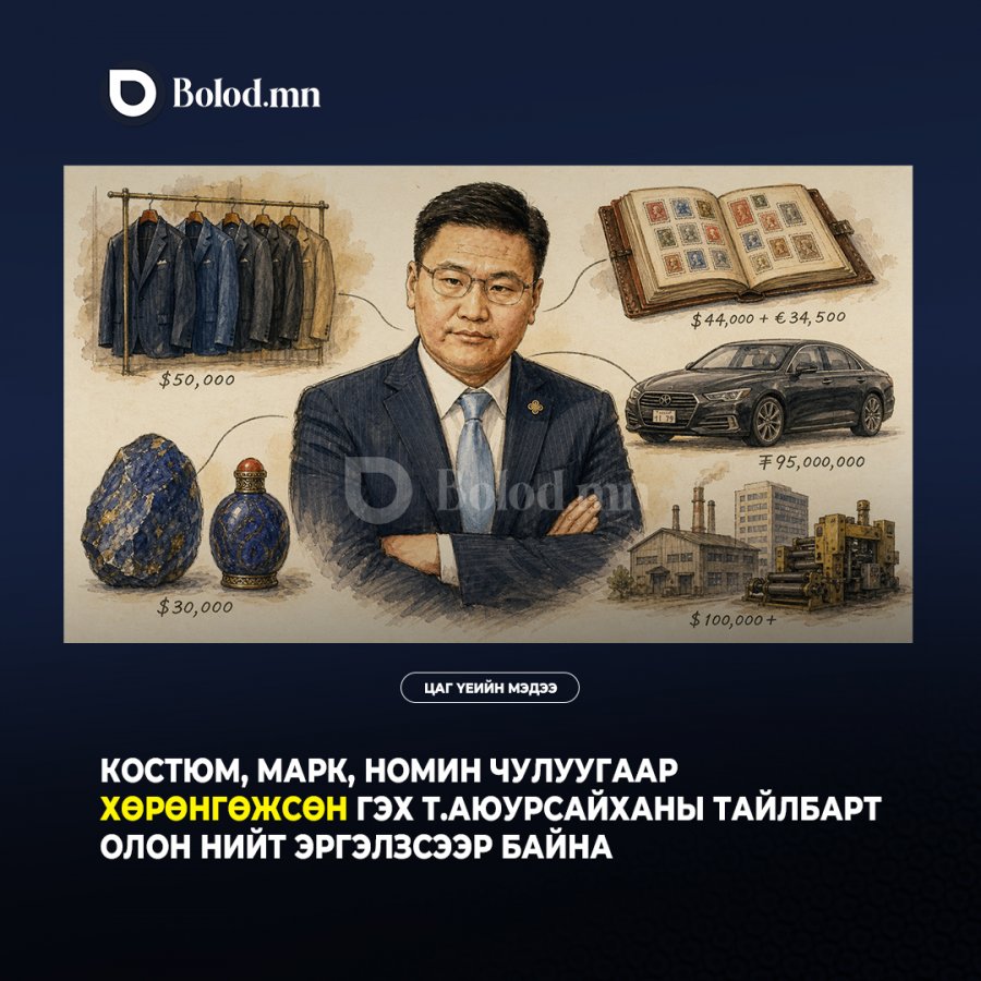 Костюм, марк, номин чулуугаар хөрөнгөжсөн гэх Т.Аюурсайханы тайлбарт олон нийт эргэлзсээр байна