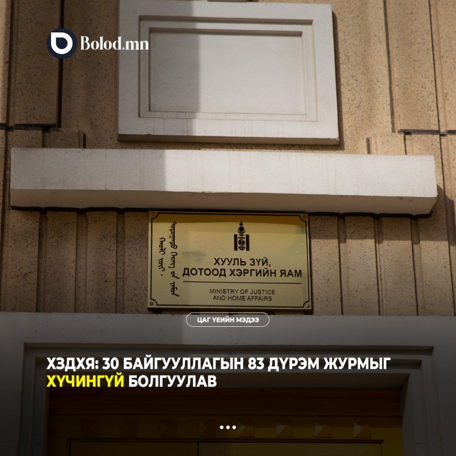 ХЗДХЯ: 30 байгууллагын 83 дүрэм журмыг хүчингүй болгуулав